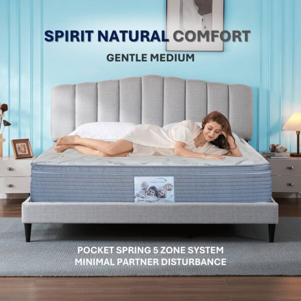 Spirit Natural Comfort Mattress - Gentle Medium - Image 2