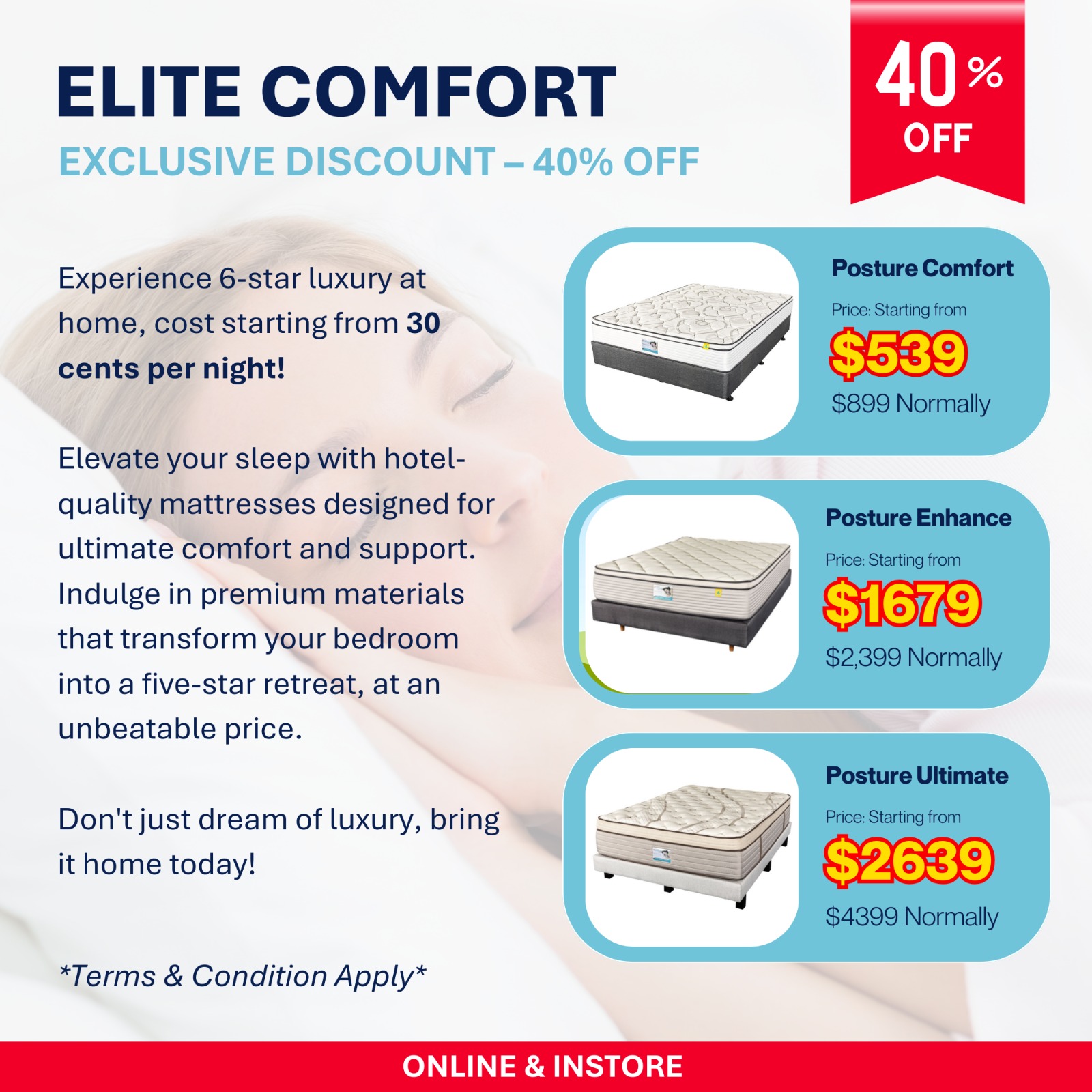 40% Off Mattress Sale, Simply The Best Perth 01